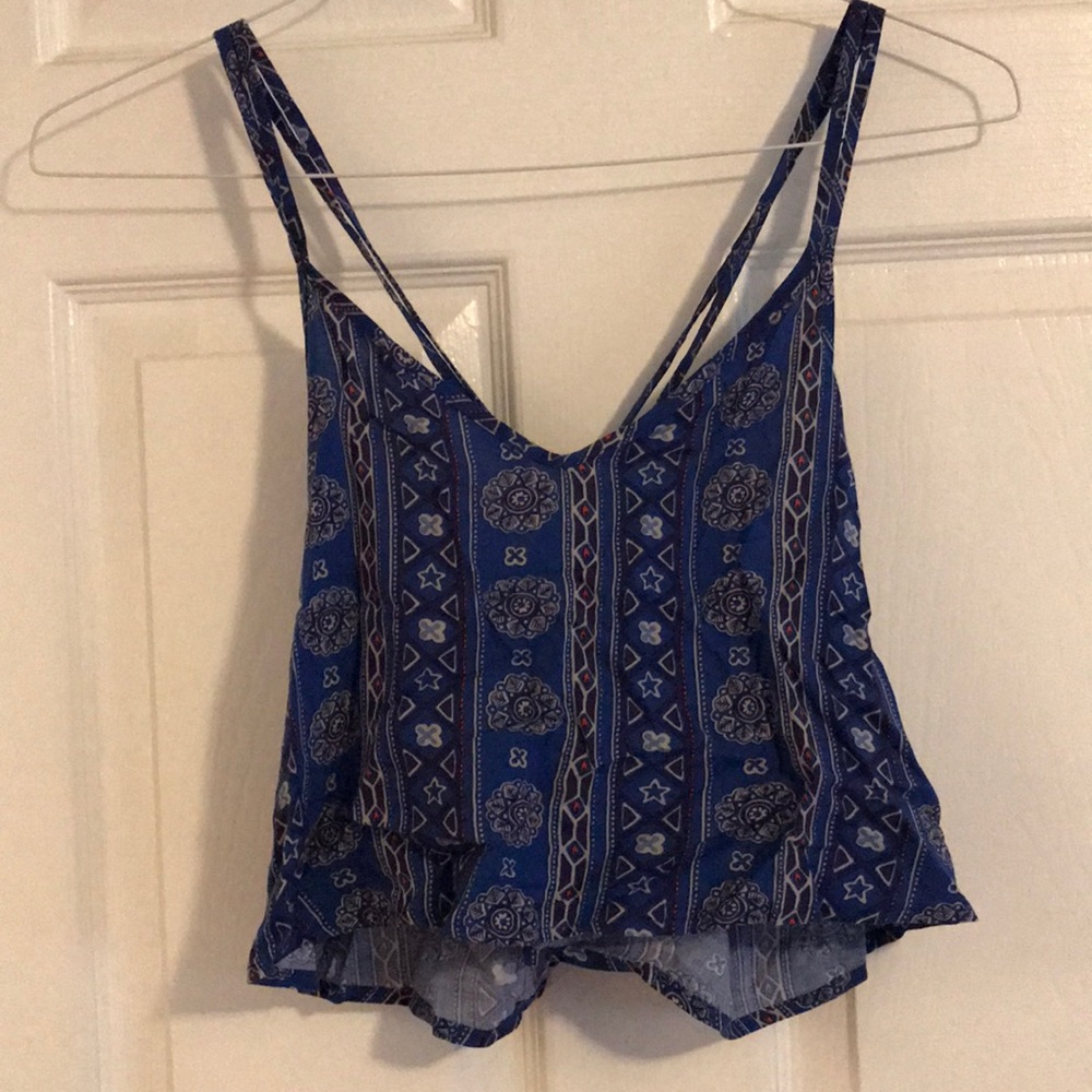 Crop top with criss cross back!
